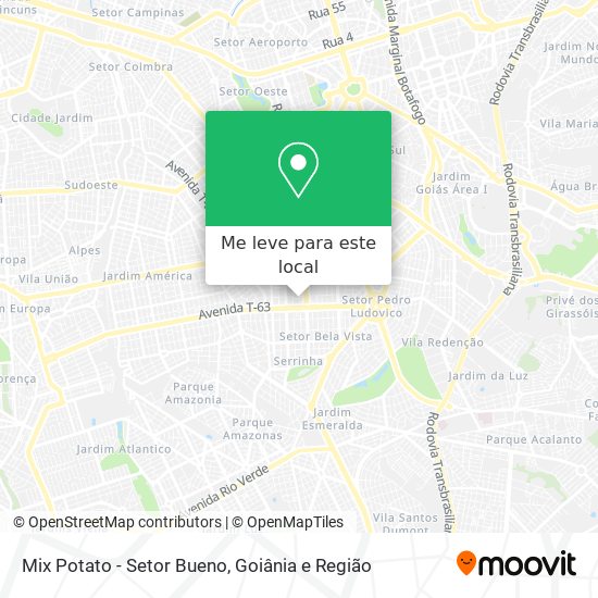 Mix Potato - Setor Bueno mapa