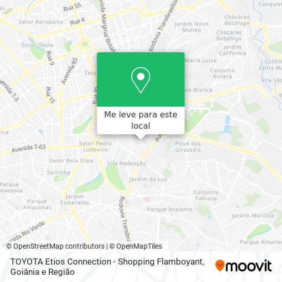 TOYOTA Etios Connection - Shopping Flamboyant mapa