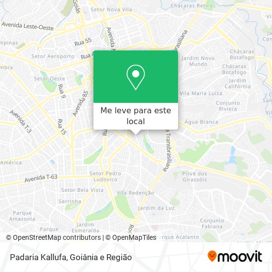 Padaria Kallufa mapa
