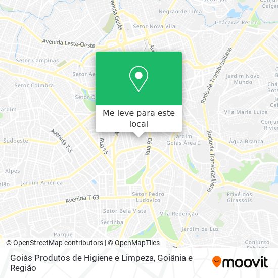 Goiás Produtos de Higiene e Limpeza mapa