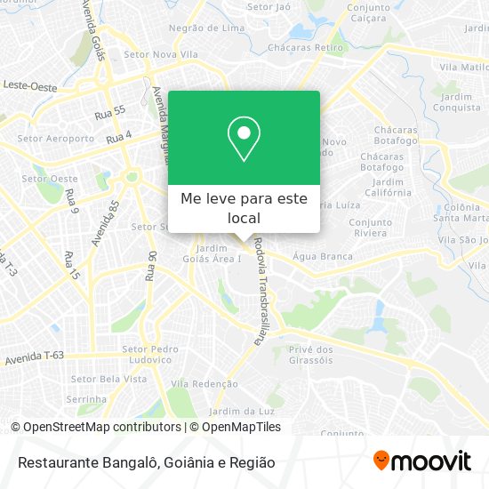 Restaurante Bangalô mapa