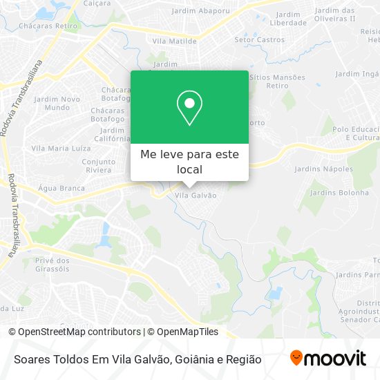 Soares Toldos Em Vila Galvão mapa