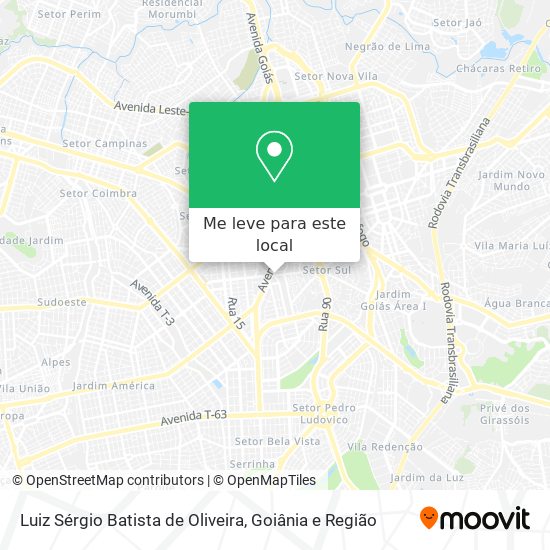 Luiz Sérgio Batista de Oliveira mapa