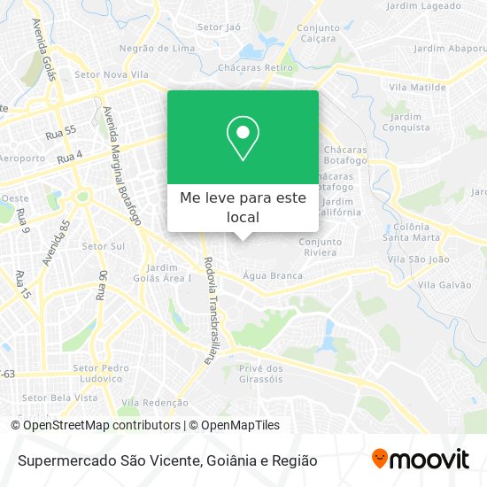 Supermercado São Vicente mapa