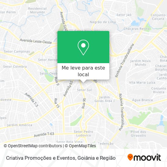 Criativa Promoções e Eventos mapa