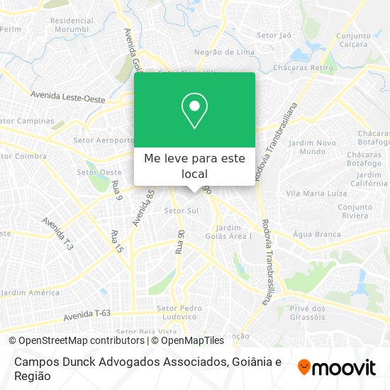 Campos Dunck Advogados Associados mapa