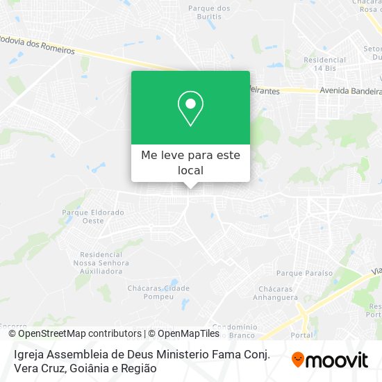 Igreja Assembleia de Deus Ministerio Fama Conj. Vera Cruz mapa