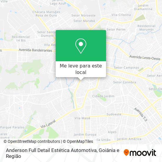Anderson Full Detail Estética Automotiva mapa