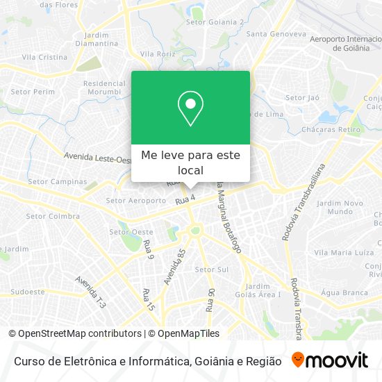 Curso de Eletrônica e Informática mapa