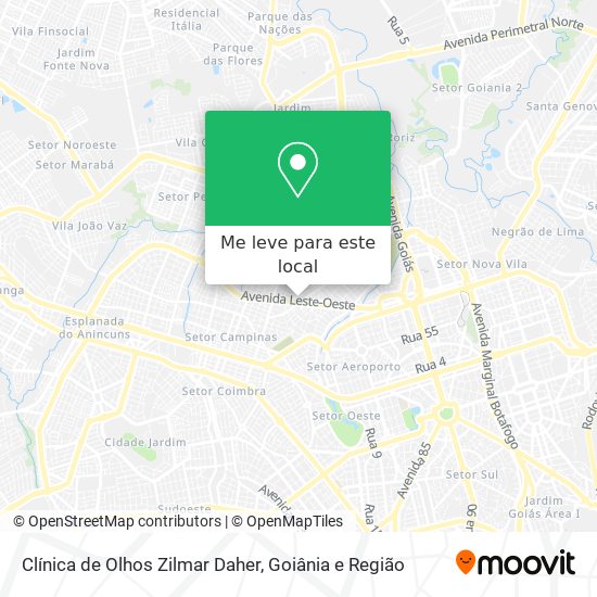 Clínica de Olhos Zilmar Daher mapa