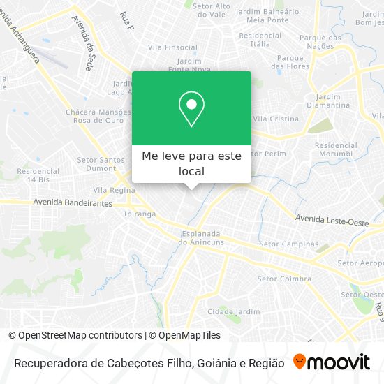 Recuperadora de Cabeçotes Filho mapa