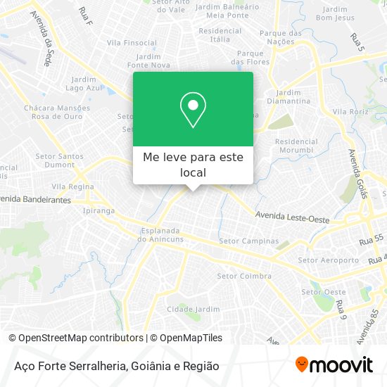 Aço Forte Serralheria mapa