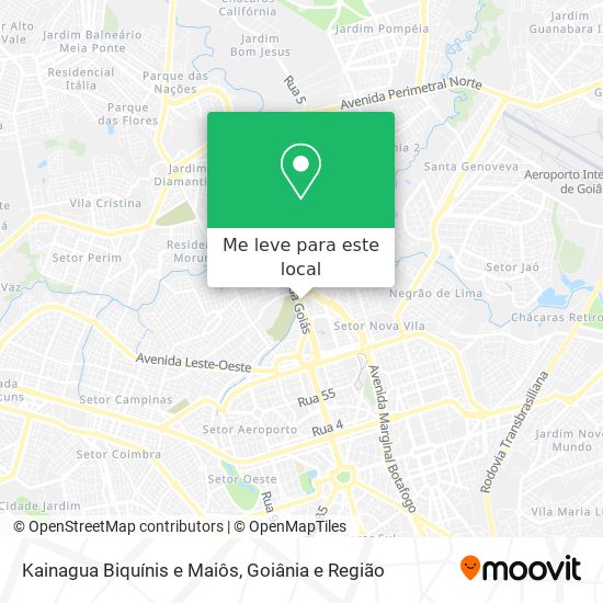 Kainagua Biquínis e Maiôs mapa