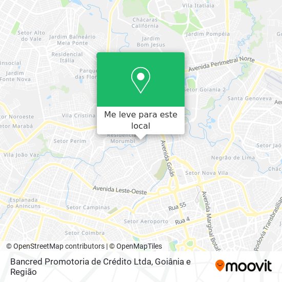 Bancred Promotoria de Crédito Ltda mapa