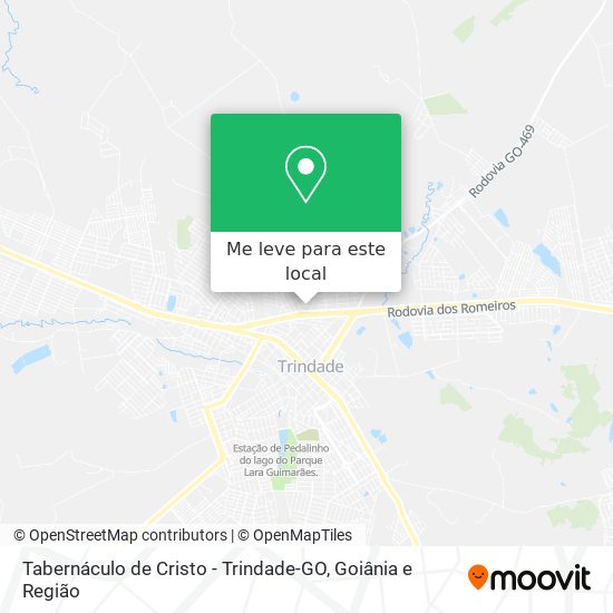 Tabernáculo de Cristo - Trindade-GO mapa