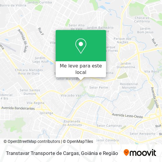 Transtavar Transporte de Cargas mapa