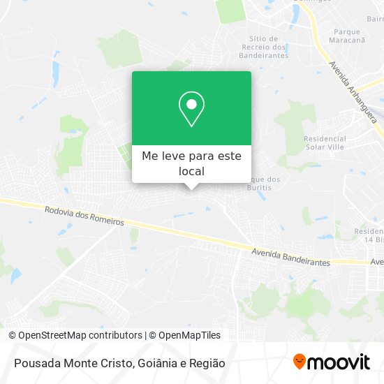 Pousada Monte Cristo mapa