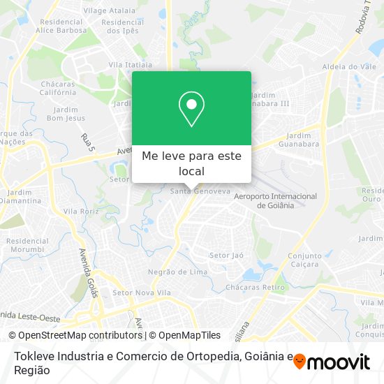 Tokleve Industria e Comercio de Ortopedia mapa