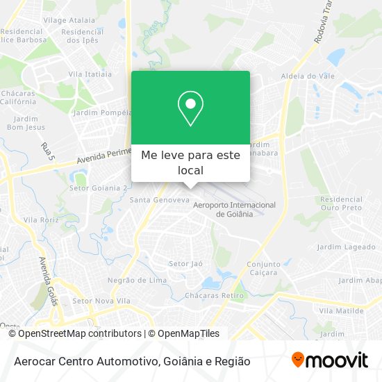 Aerocar Centro Automotivo mapa