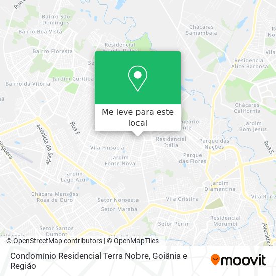 Condomínio Residencial Terra Nobre mapa