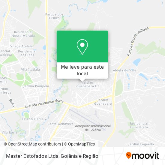 Master Estofados Ltda mapa
