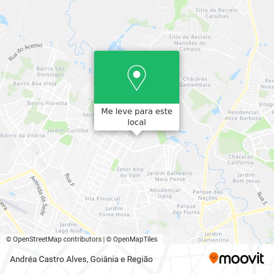 Andréa Castro Alves mapa