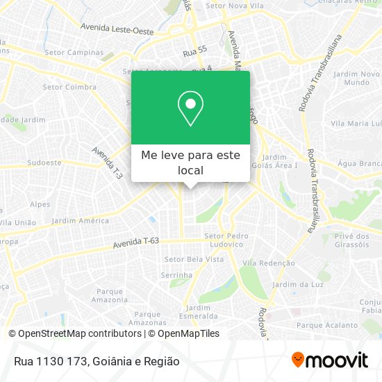 Rua 1130 173 mapa