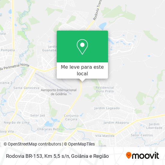 Rodovia BR-153, Km 5,5 s/n mapa