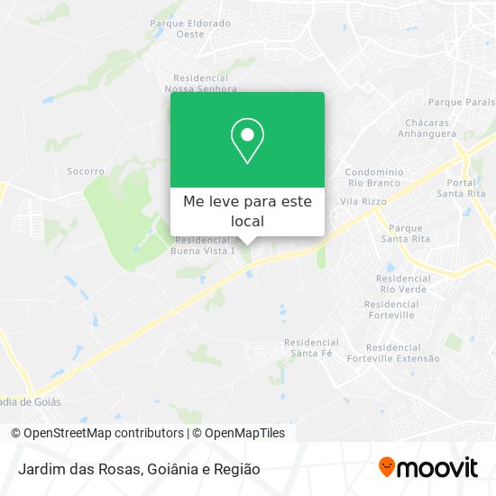 Jardim das Rosas mapa