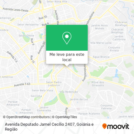 Avenida Deputado Jamel Cecílio 2407 mapa