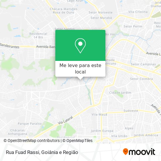 Rua Fuad Rassi mapa