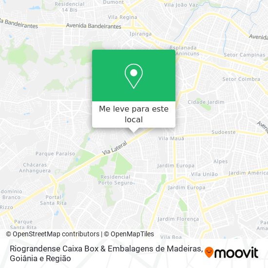 Riograndense Caixa Box & Embalagens de Madeiras mapa