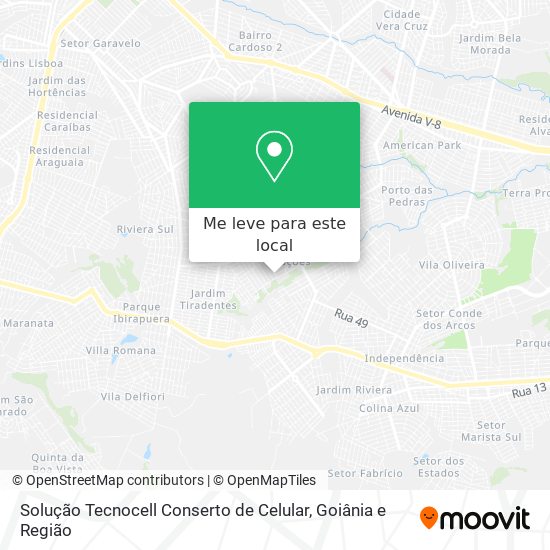 Solução Tecnocell Conserto de Celular mapa