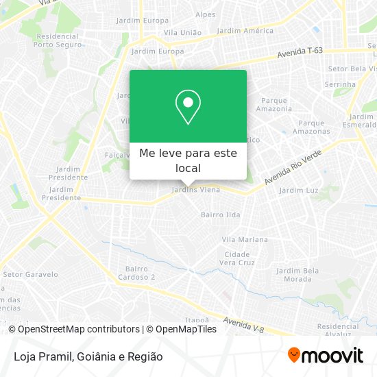 Loja Pramil mapa