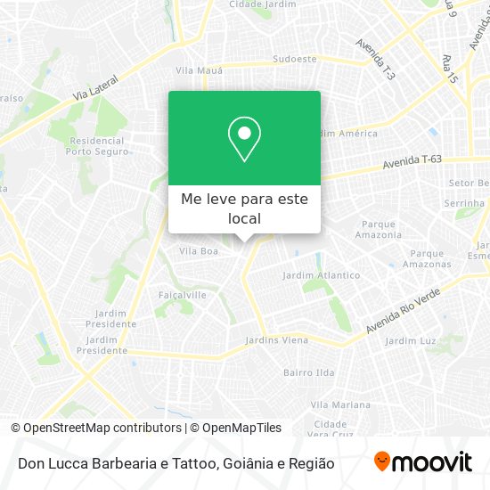 Don Lucca Barbearia e Tattoo mapa