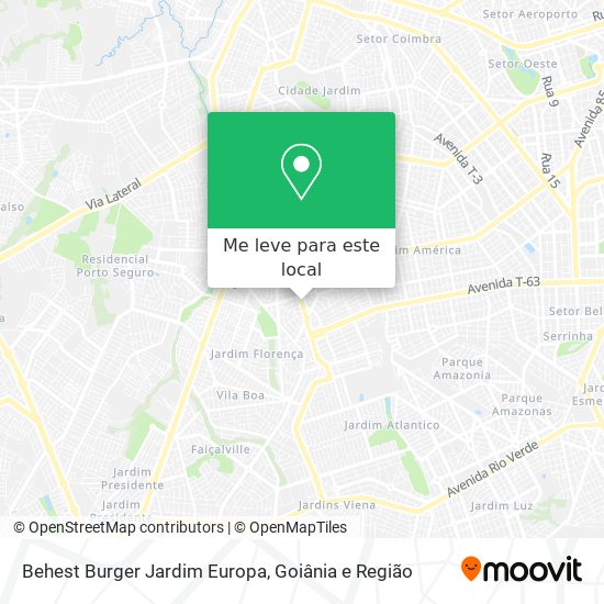 Behest Burger Jardim Europa mapa