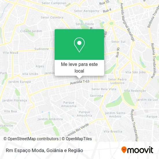 Rm Espaço Moda mapa