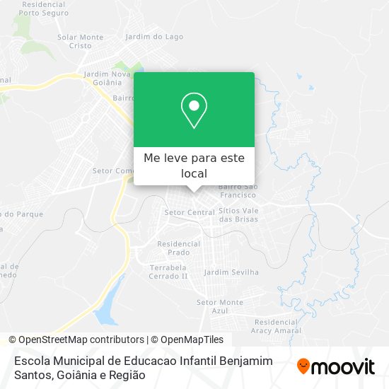 Escola Municipal de Educacao Infantil Benjamim Santos mapa