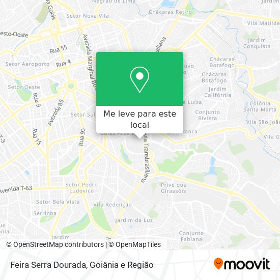 Feira Serra Dourada mapa