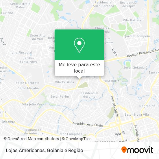 Lojas Americanas mapa