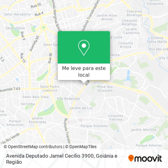 Avenida Deputado Jamel Cecílio 3900 mapa