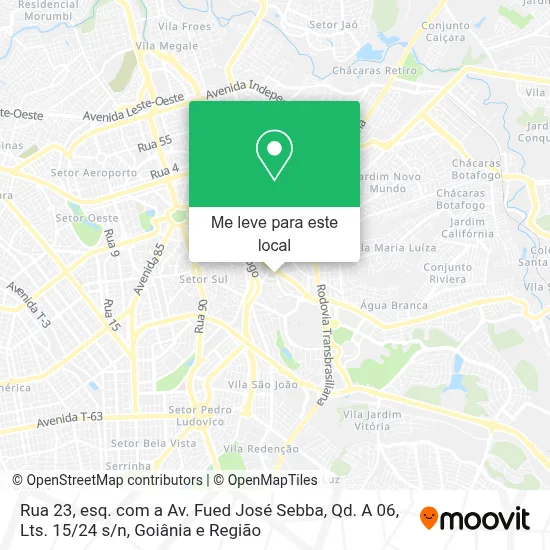 Rua 23, esq. com a Av. Fued José Sebba, Qd. A 06, Lts. 15 / 24 s / n mapa