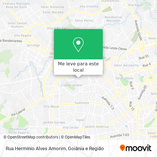 Rua Hermínio Alves Amorim mapa