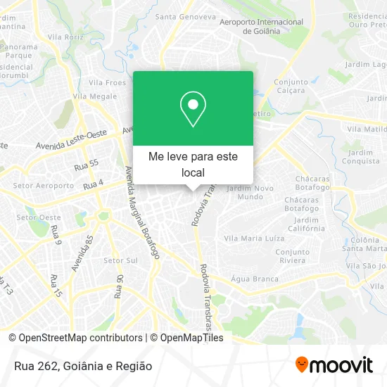 Rua 262 mapa