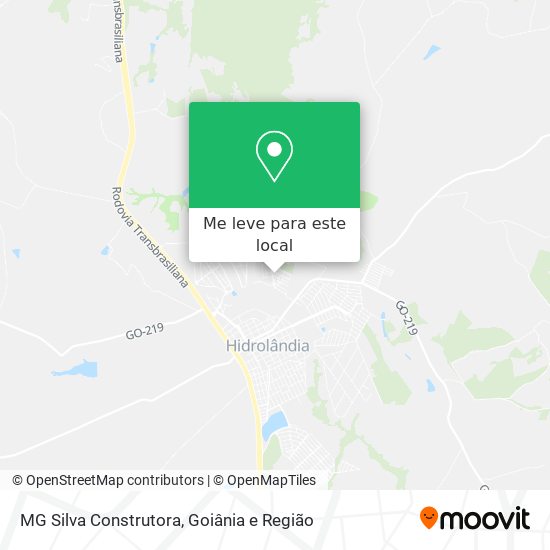 MG Silva Construtora mapa
