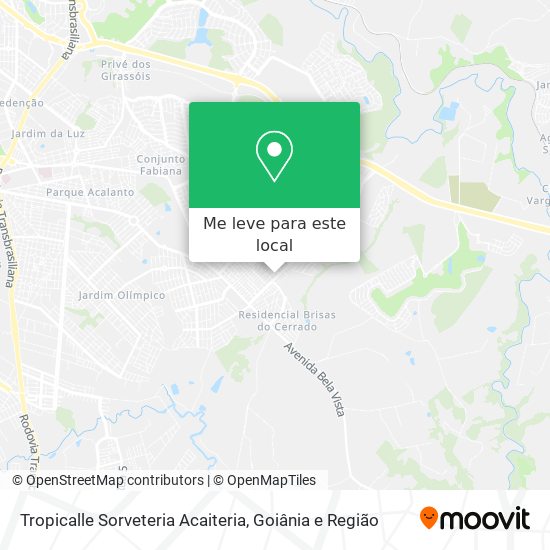 Tropicalle Sorveteria Acaiteria mapa