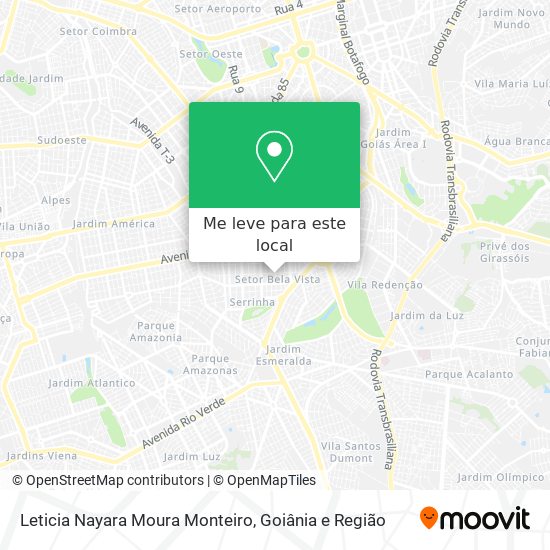 Leticia Nayara Moura Monteiro mapa