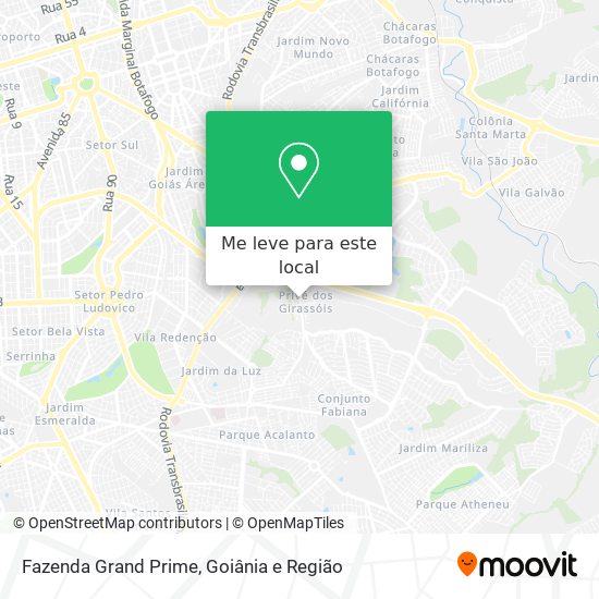 Fazenda Grand Prime mapa