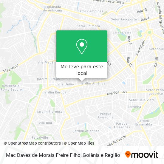 Mac Daves de Morais Freire Filho mapa