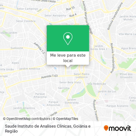 Saude Instituto de Analises Clinicas mapa